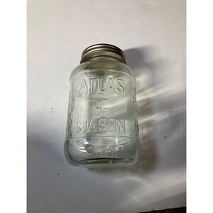Vintage‎ Atlas Mason Jar 32oz Glass Canning Preserving Storage with Lid